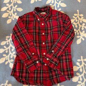 3T J.Crew Kids Plaid Button Down Shirt - Red, Green, and Navy